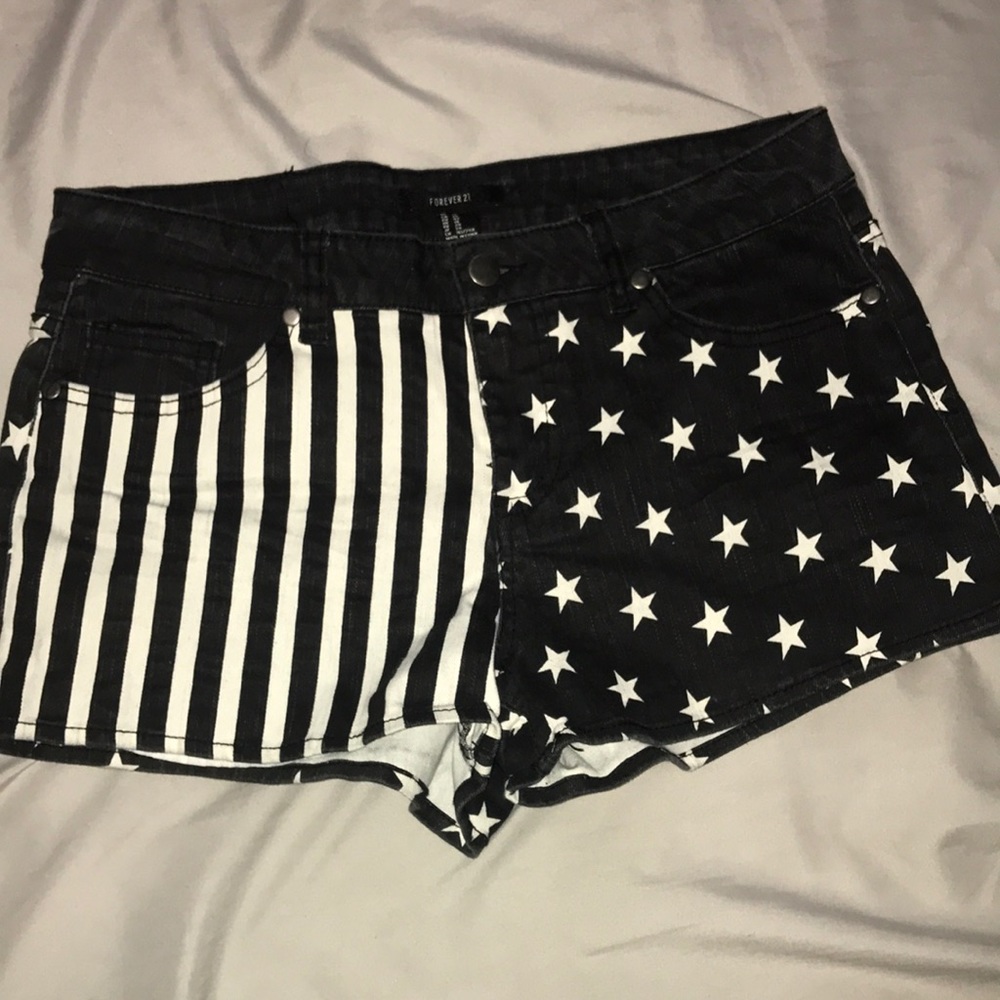 Forever 21 Stars and Stripes shorts